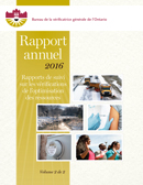 Rapport annuel 2016 : Protection des sources d’eau : Rapport suivi