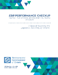 2016 Special Report: EBR Performance Checkup