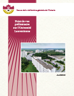 Point de vue préliminaire sur l’Université Laurentienne 2022