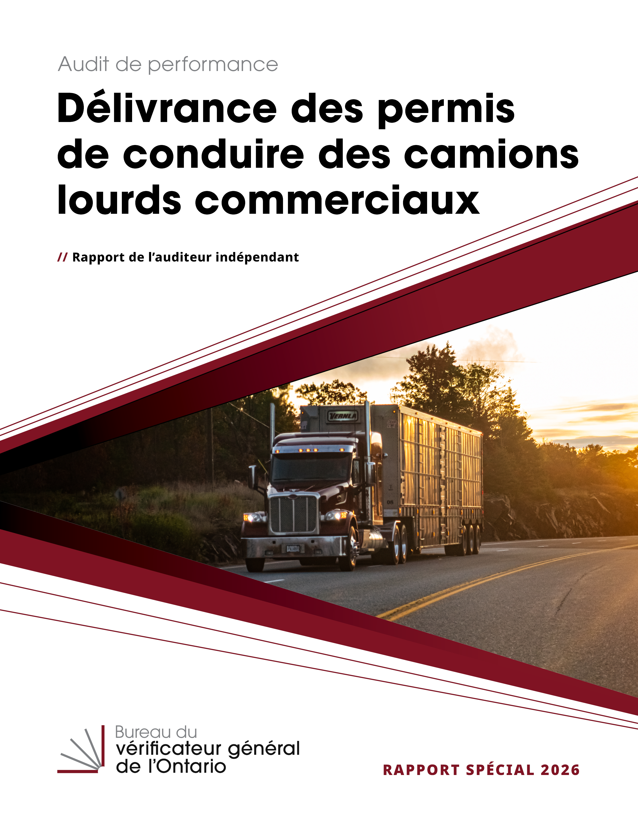 Délivrance des permis de conduire des camions lourds commerciaux