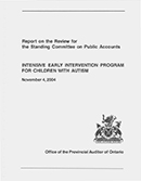 Report on the Review of Intensive Early Intervention Program for Children with Autism
