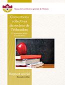 Conventions collectives du secteur de l’éducation