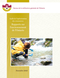 Audit de l’optimisation des ressources : Rapports sur l’environnement de l’Ontario