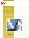 Follow-up on Value-for-Money Audit: Climate Change: Ontario’s Plan to Reduce Greenhouse Gas Emissions: Follow-Up on VFM Chapter 3, Volume 2, 2019 Annual Report